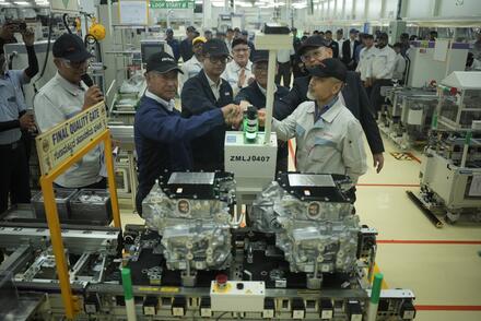 A ceremony marking the start-up of the first engine.jpg