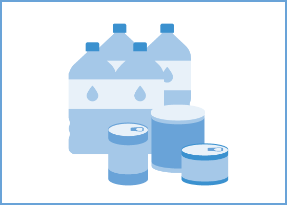 非常食の寄付の画像