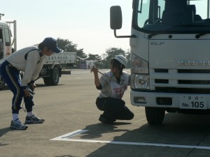 実技中の村上選手