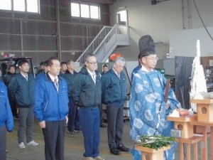 1年間無事故を願いお祓いをしました