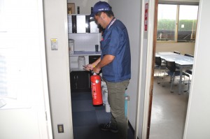 初期消火の様子