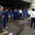 油漏れ緊急処置訓練①