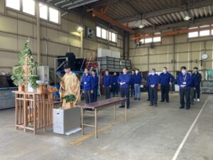 安全祈願祭の様子