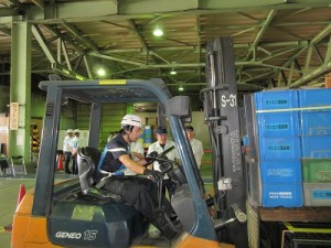 リフト競技会風景①