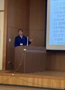 山下社長のあいさつ