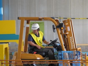 競技中の江川選手