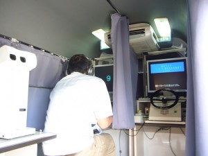 適性診断中の乗務員