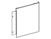 配管化粧パネル（側面穴なし）