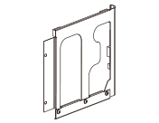 配管化粧パネル（側面穴あり）