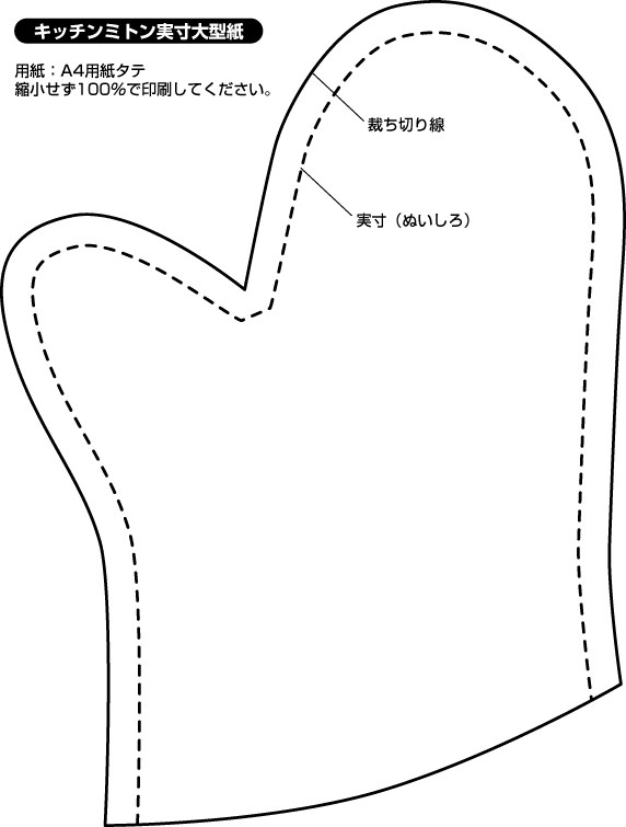 トヨタミシンで作ってみよう キッチンミトン