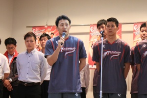 アレイオンズ熊澤キャプテンの挨拶