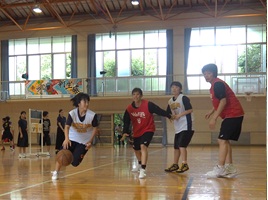 練習試合の様子