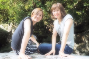 2人でパシャリ(左からレン、ハル)