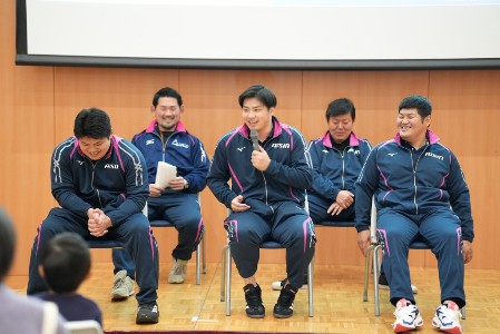 選手紹介の様子