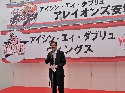 尾﨑社長のあいさつ
