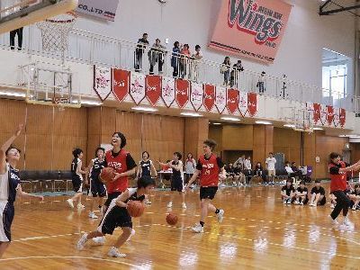 ウィングスの選手との交流会