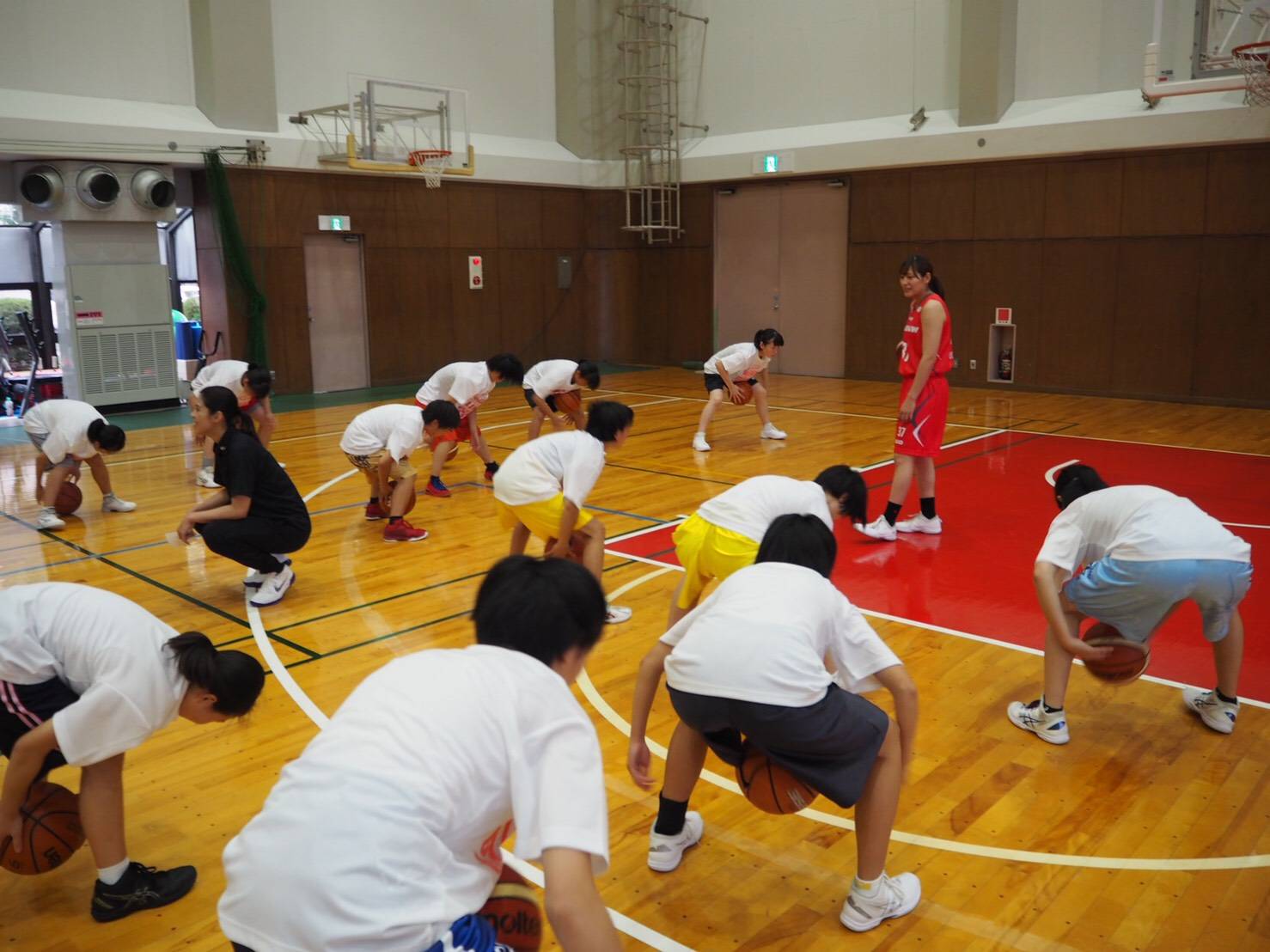 #37上長選手の指導の様子