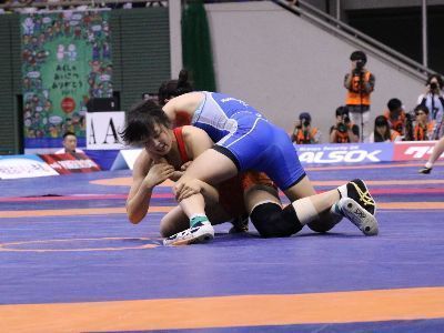 準決勝の様子1（赤）